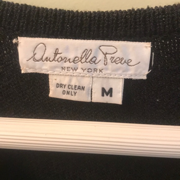 Ladies stripe and sequined sweater-half sleeve-M - Picture 2 of 5